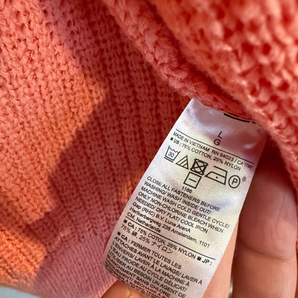 Banana Republic Coral Cardigan V-Neck Sweater - Picture 8 of 8